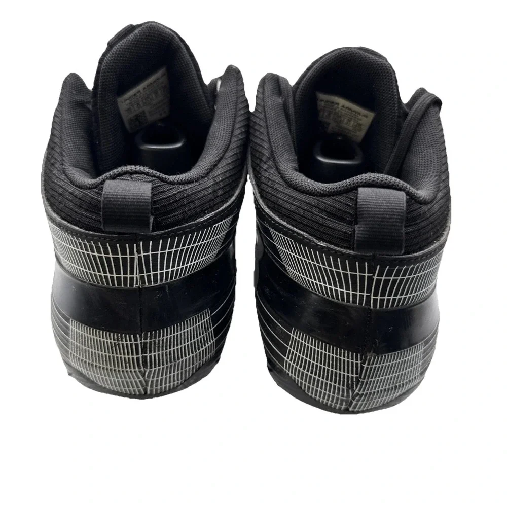 Under Armour Nitro‎ Mid MC 3000181-001 Black Football Cleats Shoes Mens 13